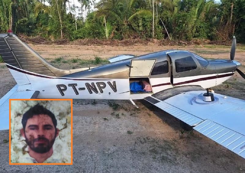 operacao-conjunta-apreende-aviao-com-meia-tonelada-de-drogas-na-divisa-entre-ro-e-mt