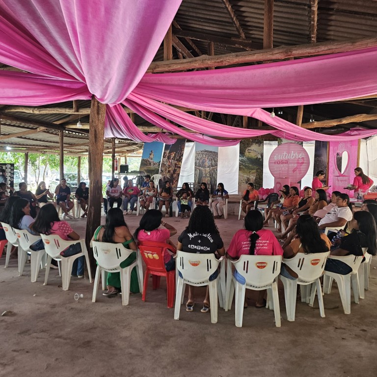 prefeitura-leva-acoes-do-outubro-rosa-a-aldeia-wazare-e-reforca-cuidado-com-a-saude-das-mulheres-indigenas