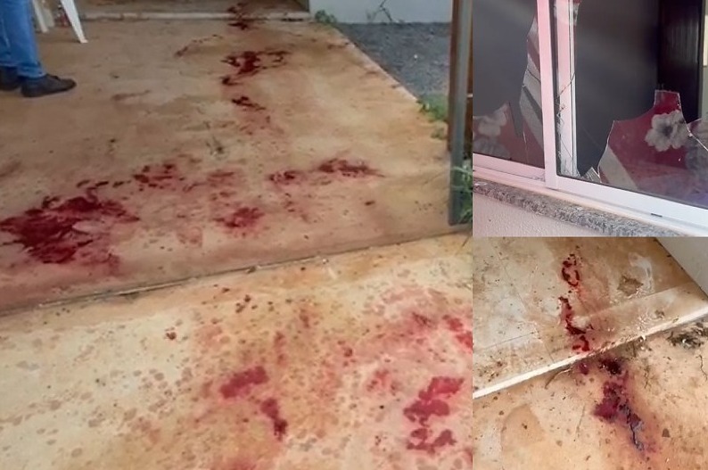 Homem se fere gravemente ao quebrar janela por ciúmes em Sorriso