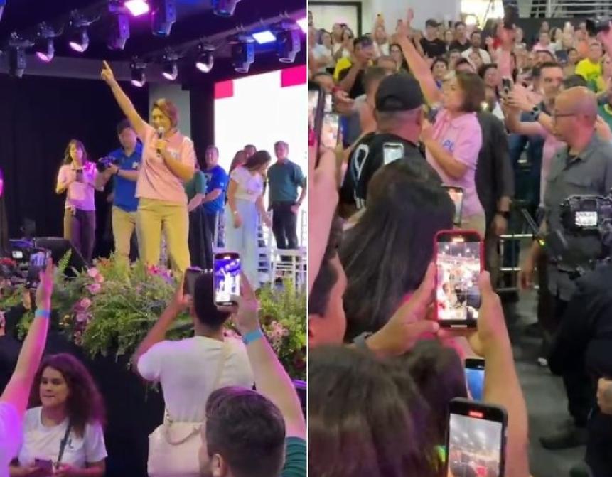 michelle-bolsonaro-participa-de-ato-do-pl-em-sorriso-e-diz-acreditar-na-vitoria-mesmo-com-bolsonaro-em-prisao-domiciliar